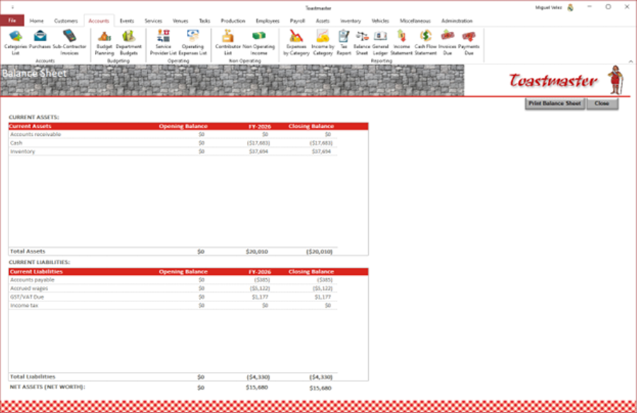 Balance Sheet